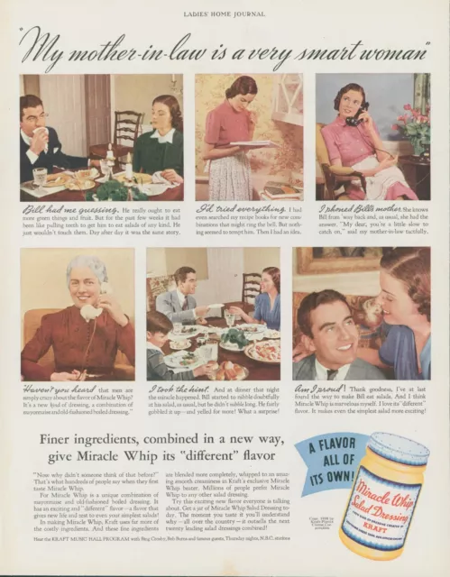 Miracle Whip Salad Dressing - Woman's Day [1957] : r/vintageads