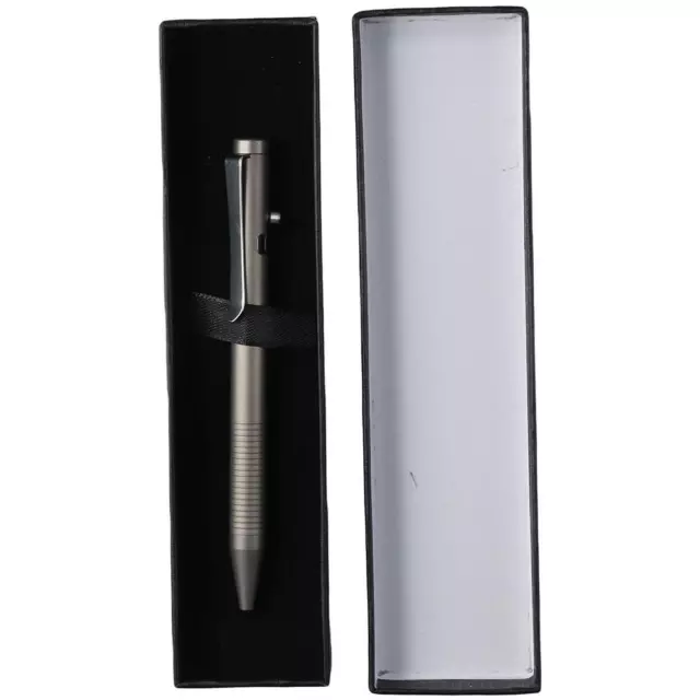 Titanuim Alloy Pen Grey Bolt Action Pen Retractable Action Pen  Daily Use