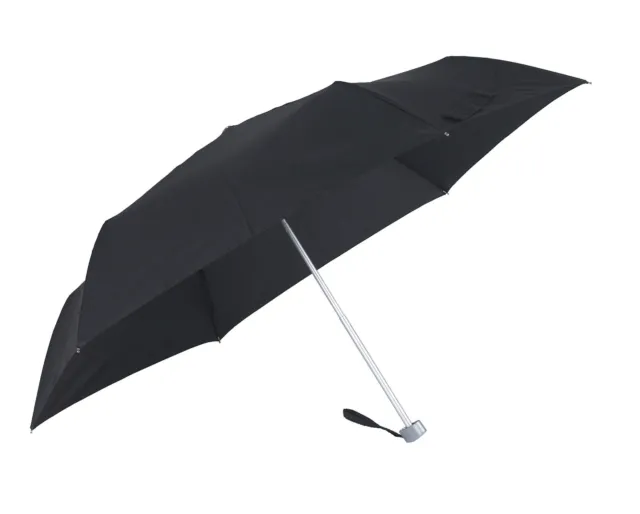 SAMSONITE Rain Pro 3 Section Manual Flat Stick umbrella, 24 cm, Black Diameter 9