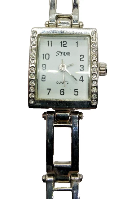 Montre Femme BICHE DE BERE - Cadran Blanc, Bracelet Cuir Noir - Boîtier Acier - Étanche 3ATM - Neuve (pile Neuve Installée)
