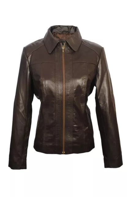 LUIS WOMEN'S LAMBSKIN Leather Short Peacoat Jacket 3X-Large $135.00 ...