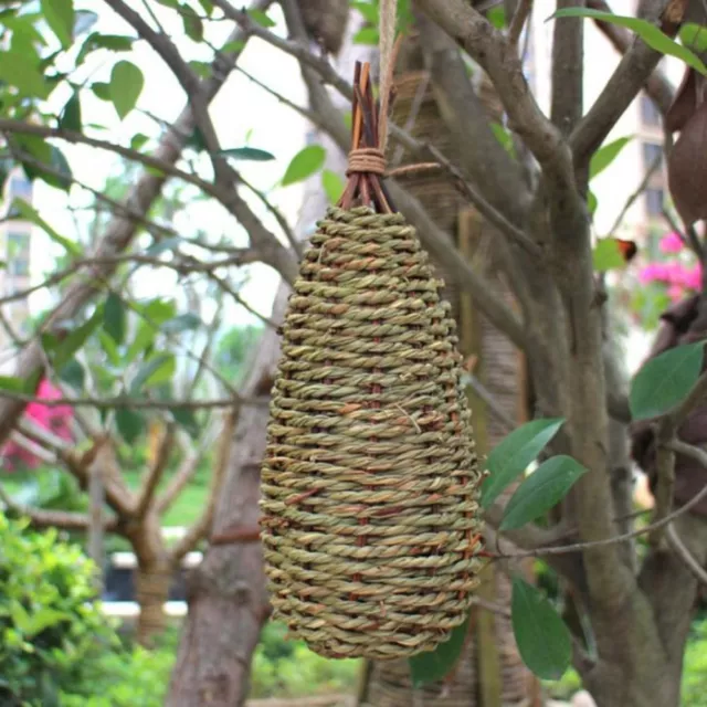 Hand-woven Outdoor Bird Cage Pastoral Style Bird Shelter Hideaway  Balcony