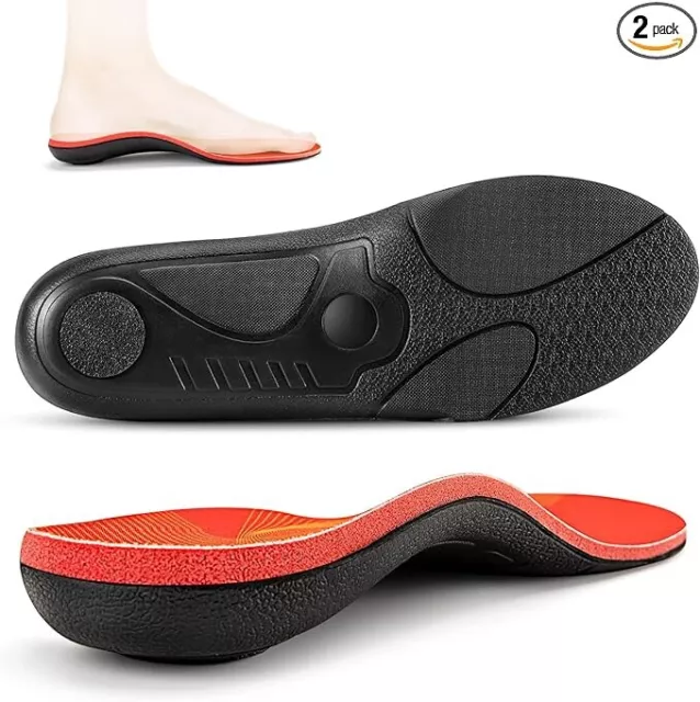 PCSsole Flat Feet Arch Support Insoles, Plantar Fasciitis Support Shoe Size 6