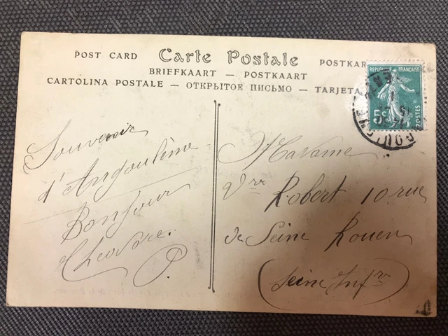 Carte postale ancienne cpa recherche de truffe cochon truffier Périgord Braconne 2
