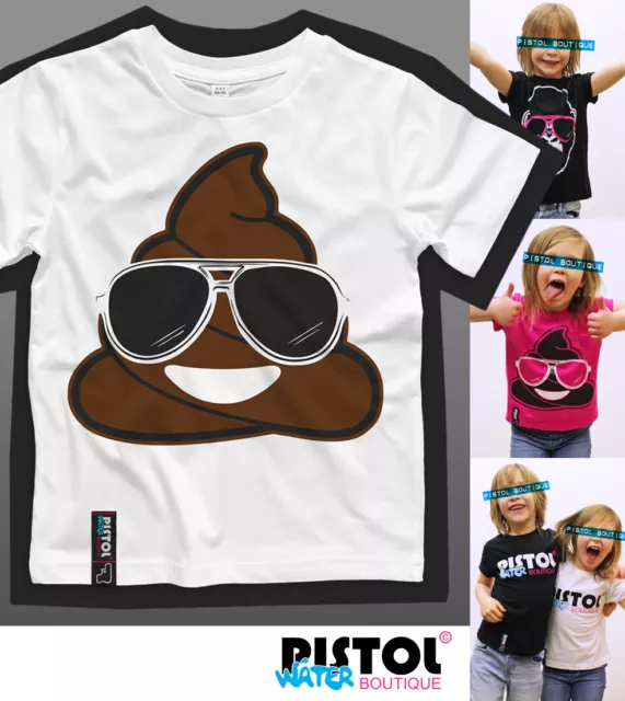 Acqua Pistol Boutique Bambini Unisex Bambini Bambine Pooh Emoji Tonalità T-Shirt