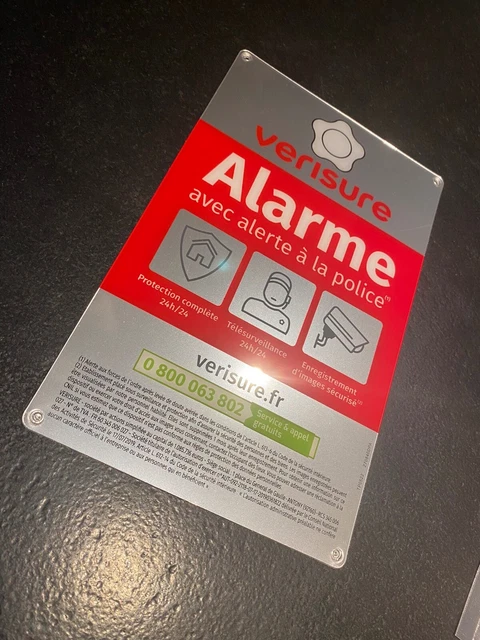 AUTOCOLLANT DISSUASIF MODELE 2023 Alarme VERISURE anti-intrusion 5x8cm