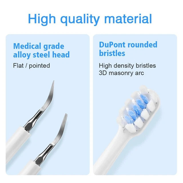 Electric Ultrasonic Teeth Cleaner Kit Effective Cleaning 16000-18000/Min