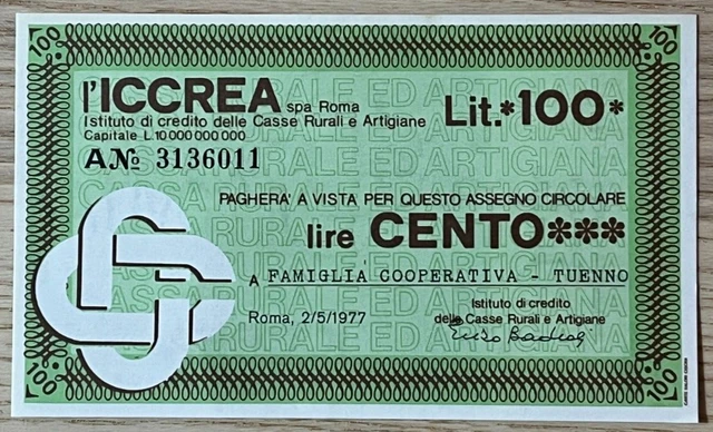 Miniassegni Banca Iccrea (674)