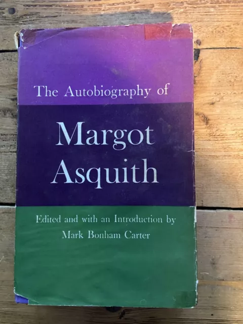 The autobiography of Margot Asquith 1962 Eyre and Spottiswood Hardback