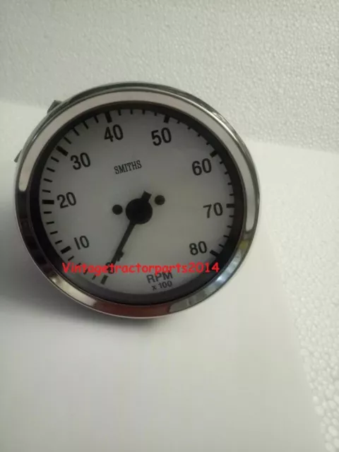 Smiths Réplique Clockwise Mécanique 0-80RPM Tachéomètre 100MM Wc