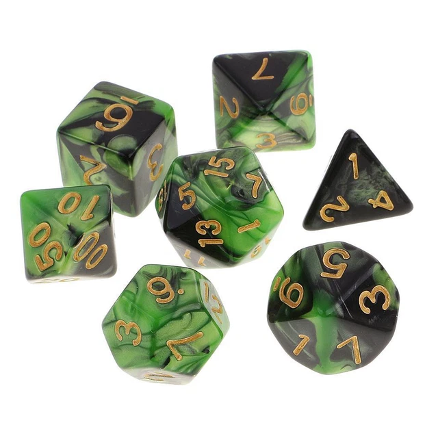 D20 D12 D10 D8 D6 D4 Green.6cm Green.6cm