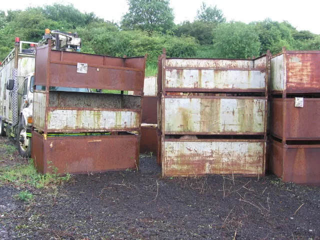 1 Used Metal Stillage Storage Box Stack Able In Need Of Tlc Repairs 3