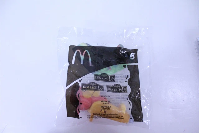 McDonald's Retro Toy in Factory Bag Lion King 1 1/2 Mufasa #5 2004