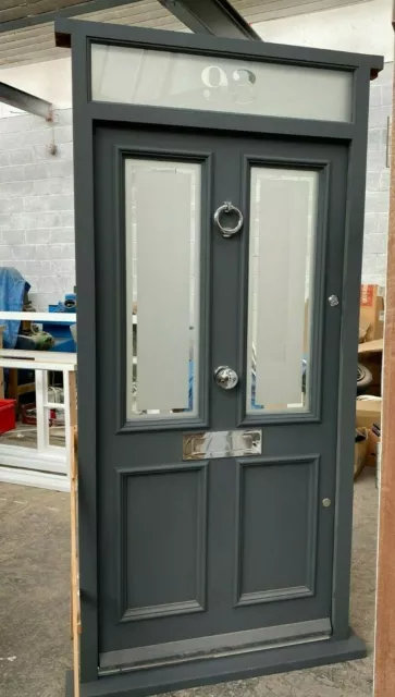 Bespoke Victorian Hardwood Front Door with Top Light! Made to Measure!