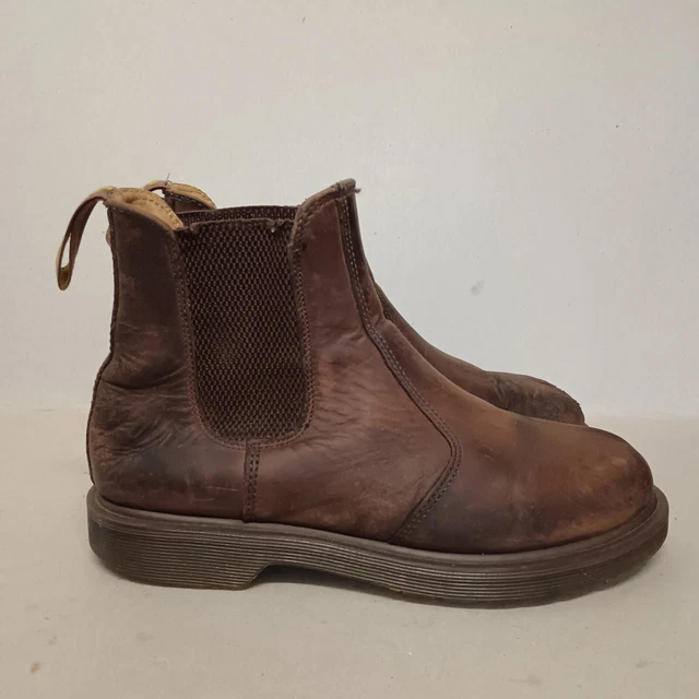 DR MARTENS 2976 MEN'S LEATHER CHELSEA BOOTS BROWN SIZE UK7 EU41 (box