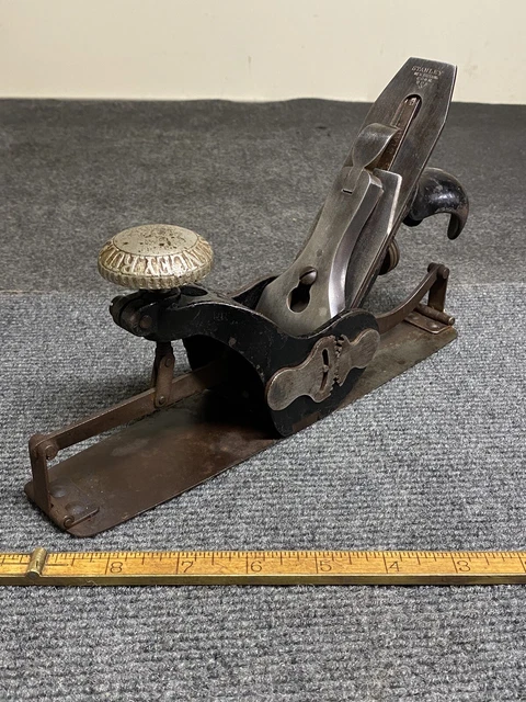 VINTAGE STANLEY RULE & LEVEL Co. No. 113 COMPASS CIRCULAR PLANE V LOGO