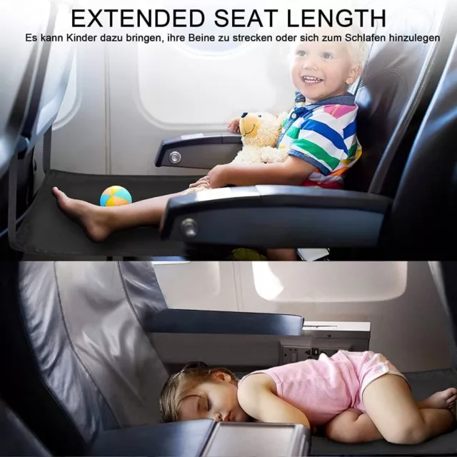 Kids Travel Portable Bed Seat Extender Airplane Hammock Footrest Accessories AU