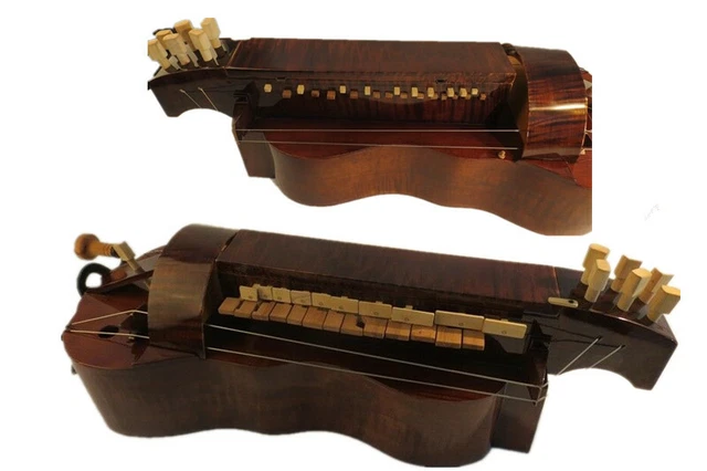 Excellent Hand Made 6 strings 23 keys Hurdy Gurdy vielle,Maple wood
