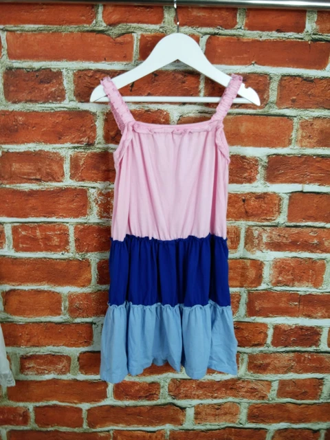 Pacchetto Ragazze Età 4-5 Anni M&S Prossimo Abito Estivo Senza Maniche Sole Pizzo Bianco 110Cm 3