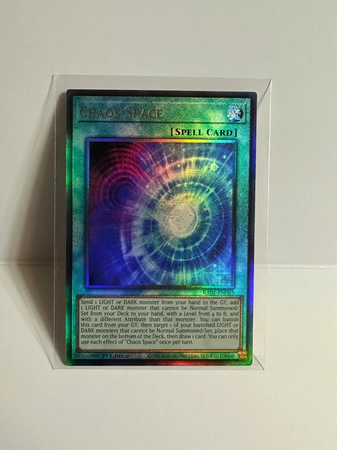 Yu-Gi-Oh TCG RA01-EN065 	Chaos Space Ultimate Rare