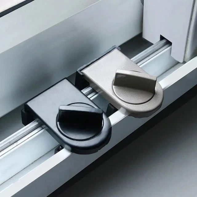 Cerradura de ventana ajustable para puerta corredera - Cerradura antirrobo de seguridad de aleación de aluminio R4