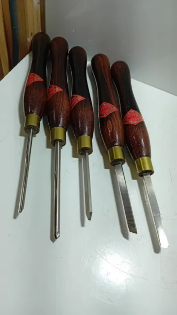 Henry Taylor Hsmt 5Pc Miniature Turning Set Chisels Gouge Chisel Scraper