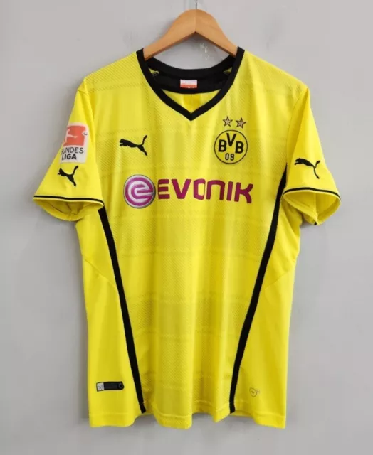 Borussia Dortmund 2013/2014 Home Football Shirt Puma Jersey Lewandowski Medium