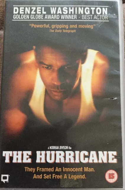 VHS The Hurricane (1999) FSK 16 Drama mit Denzel Washington Englische Sprache