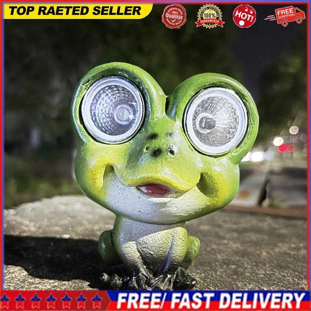 Solar LED Lights Figurine Resin Animal Ornament Garden Lamp Lawn Yard Art Decor