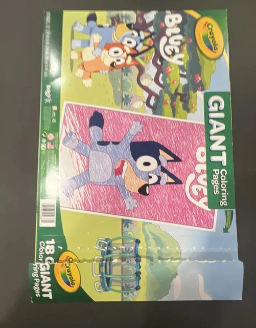 BLUEY GIANT 18” Crayola Coloring Pages 16 In Pack EUR 18,33 PicClick DE