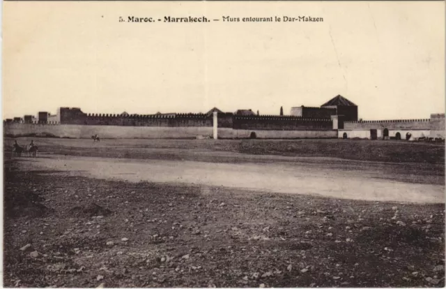 CPA AK Marrakech - Marrakesh - walls surrounding Dar-Makzen MOROCCO (1082819)