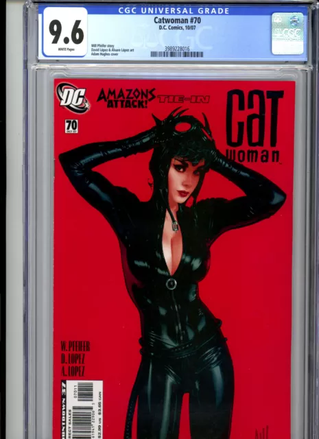 Catwoman #70 (2007) DC CGC 9.6 White Hughes Variant