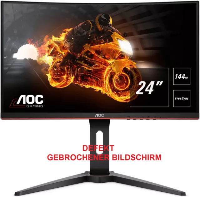 AOC Gaming C24G1 24zoll Full HD LED gebogen schwarz rot Computerbildschirm D