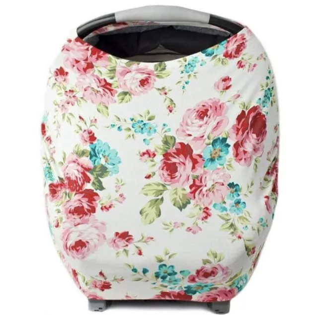 Kids N Such Baby Car seat Multi use Nursing Cover Breastfeeding- Pink Floral NEW 3