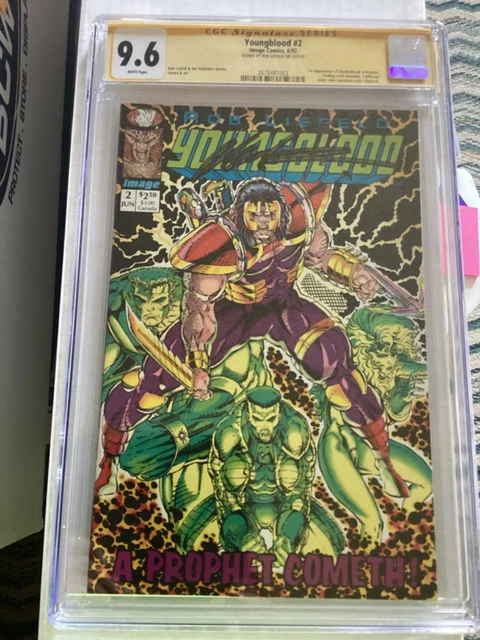 Youngblood #2  SS cgc 9.6 rob Liefeld signed 1st app shadowhawk & prophet 1992