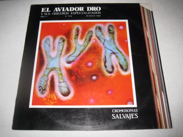 Aviador Dro Lp Cromosomas Salvajes Synth Pop Rare Spanish Original With Insert