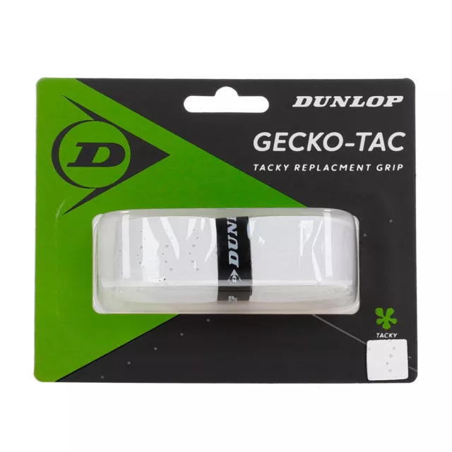 Dunlop Overgrip Tennis Tac Tacki Racchetta Da Tennis Antiscivolo Bianco