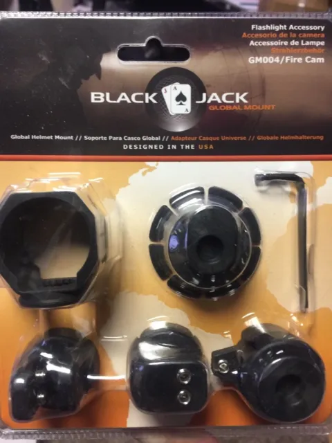 Blackjack Global Firefighter Helmet Flashlight/Cam System gm004/Fire Cam Mount