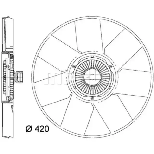 Lüfter Motorkühlung MAHLE CFF 472 000P für Renault Opel Master III Movano B 2