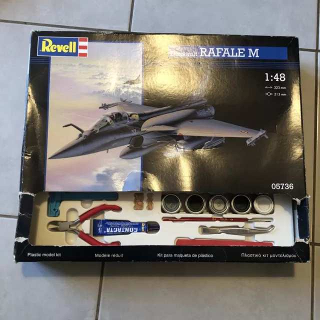 Maquette Revell Dassault Rafale M 05736 Modèle Réduit 1:48 à Construire En Boîte