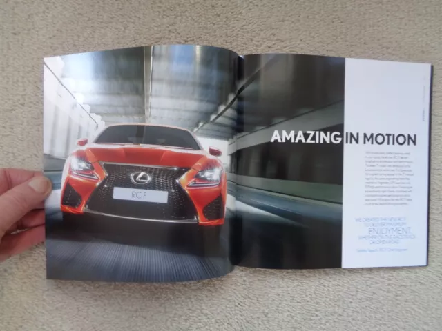 Lexus RCF - Brochure Pack - 2014 - Mint 3