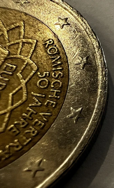 2 Euro Munze Romische Vertrage 50 Jahre 2007 Wert 2 EURO MÜNZE Fehlprägung Römische Verträge 50 Jahre Europa von 2007 D