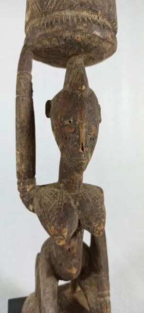 Porteuse de coupe en bois - Tribu Dogon - Mali - art primitif africain 2