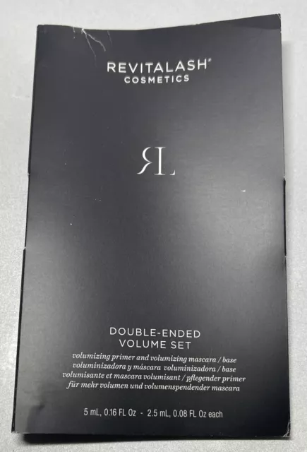 RevitaLash Cosmetics, Double-Ended Volume Set, Eyelash Primer & Mascara, Hypoall