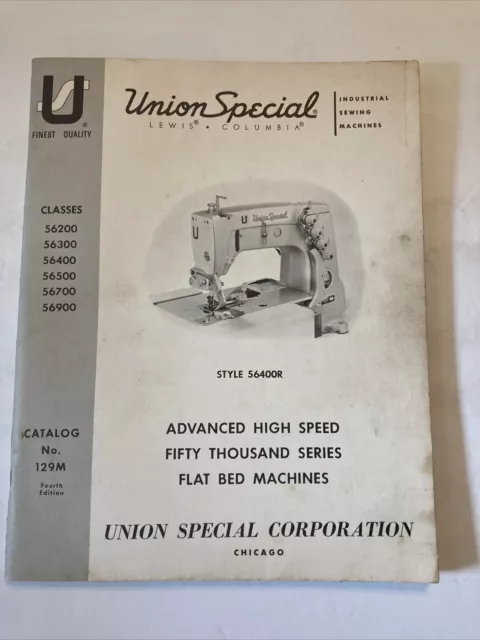 Máquinas de coser Union Special catálogo clase 56400R 1978