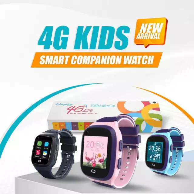 NUTTAG 4G KIDS smart watch phone tracking geofenced in pink