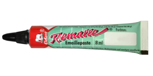 Emaillelack Emaille Paste Lack Remalle Reparaturlack versch. Farben 8 ml Keramik 3