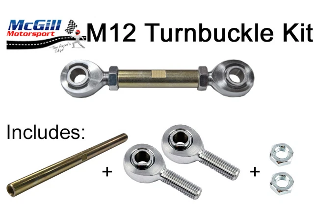 M12 Spannschraube Set Anpassung 130mm Aufwärts + Kontermuttern Wählen Sie