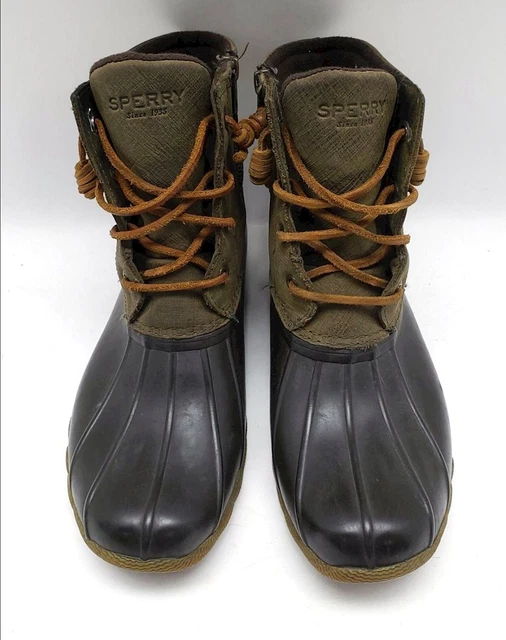 Women's SPERRY Brown Lace Boots 8
