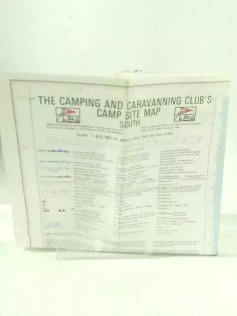 The Camping and Caravanning Club Site Map South ( 1984) (ID:38036)